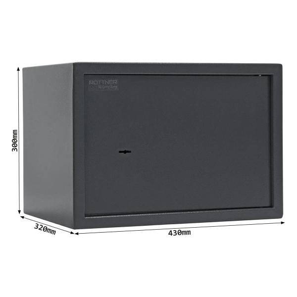 Rottner Möbeltresor Jupiter 4 Doppelbartschloss anthrazit T06453